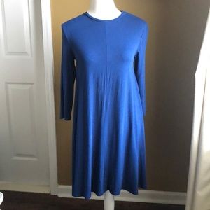 Vibrant blue swing dress